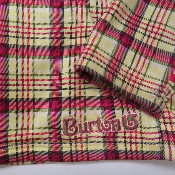 Burton Dryride Fleece Lined Jacket Large 14/16 Plaid - Picture 6 of 8